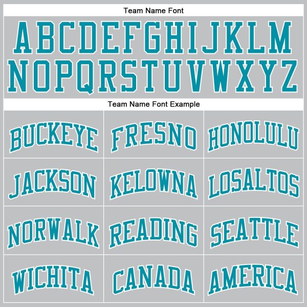 Gray Teal-White Authentic Throwback Personalized Basketball Jersey - Image 3