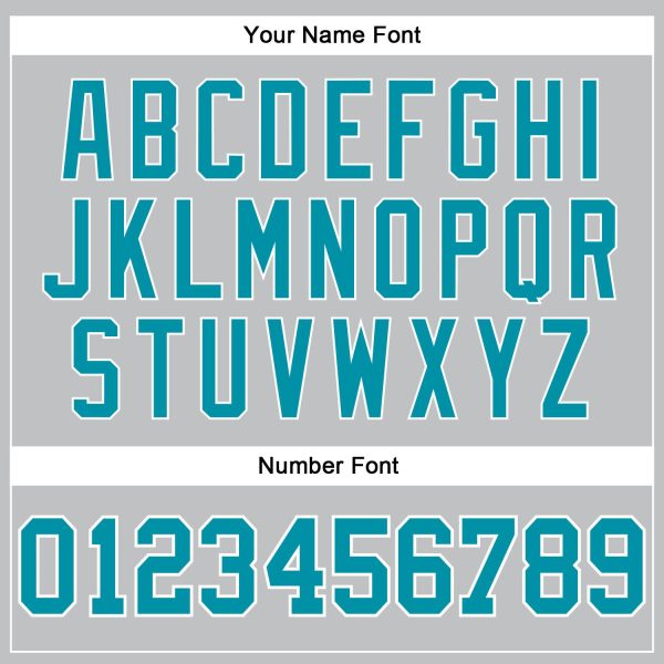 Gray Teal-White Authentic Throwback Personalized Basketball Jersey - Image 4