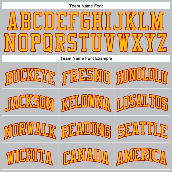 Gray Gold-Red Authentic Throwback Personalized Basketball Jersey - Image 3