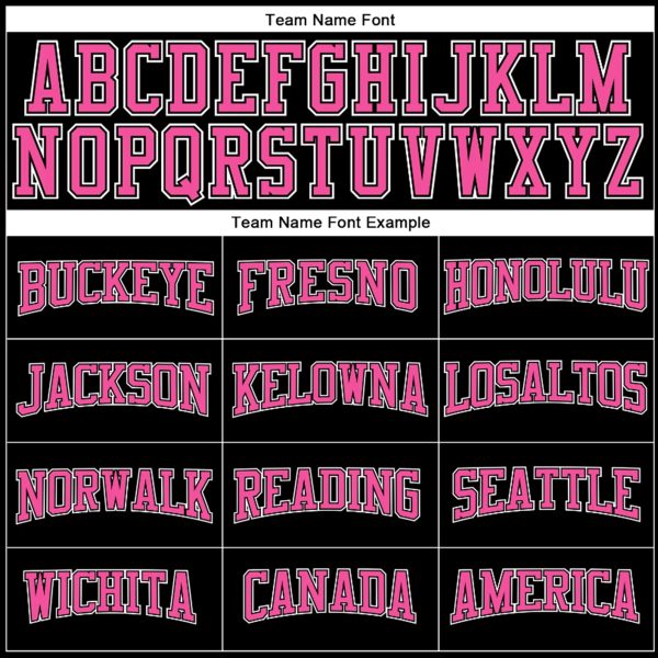 Black Pink - White Custom Throwback Basketball Jersey - Image 3