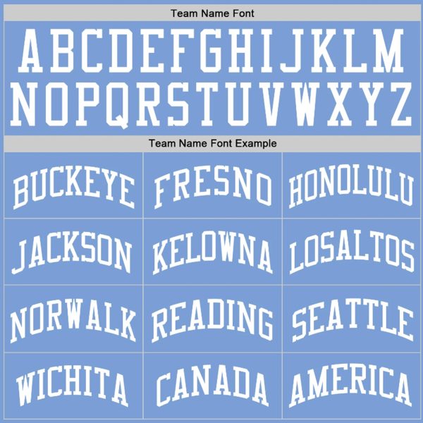 Light Blue White Personalized Basketball Jersey - Image 3