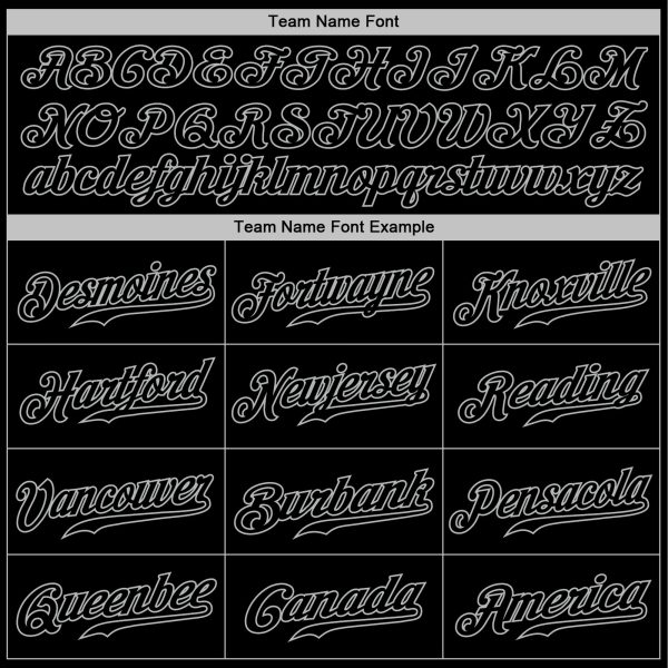 Black Black-Gray Authentic Personalized Baseball Jersey - Image 4