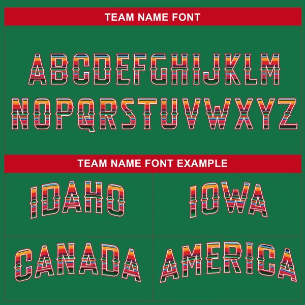 Green Mexico Flag Personalized Baseball Jersey - Image 4