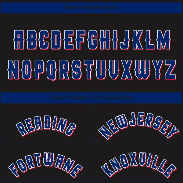 Black Royal Austin Texas Pattern Personalized Baseball Jersey - Image 4