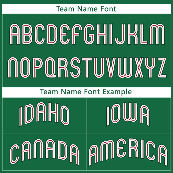 White - Green Personalized Baseball Jersey - Image 4