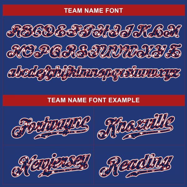 Royal Stars & Stripes Texas Style Personalized Baseball Jersey - Image 4