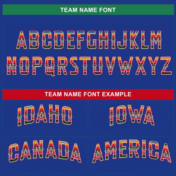 Royal Mexico Flag Personalized Baseball Jersey - Image 4