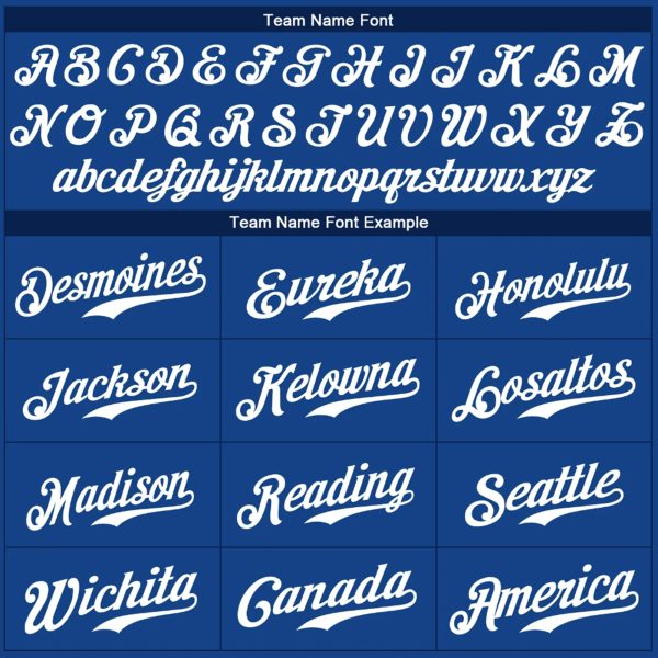 Royal White Personalized Baseball Jersey - Image 4