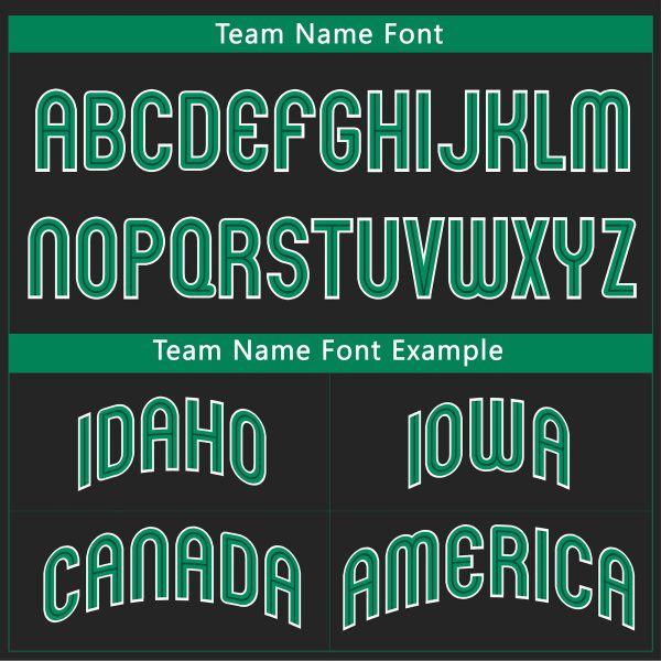 Green - Black Personalized Baseball Jersey - Image 4