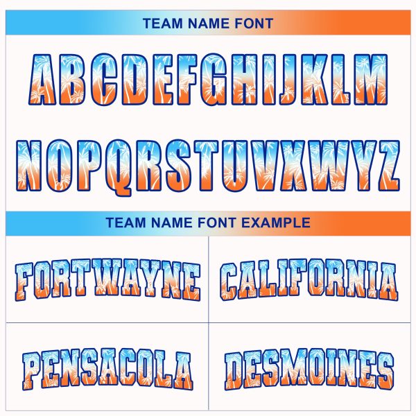 White Alternate Blue California Beach Personalized Baseball Jersey - Image 4