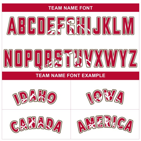 White Alternate Red California Map Personalized Baseball Jersey - Image 4