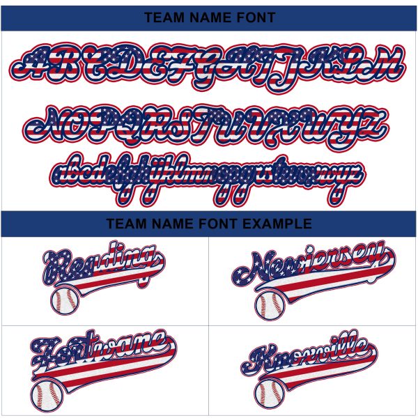White Alternate America Flag Personalized Baseball Jersey - Image 4