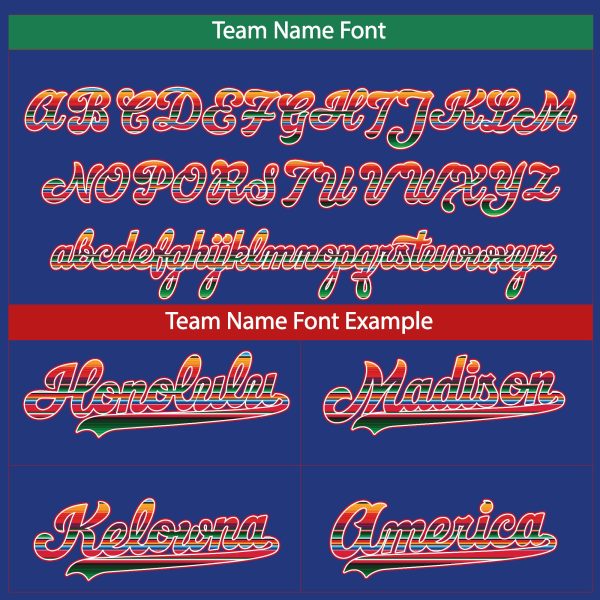 Royal Mexico Serape Pattern Personalized Baseball Jersey - Image 4