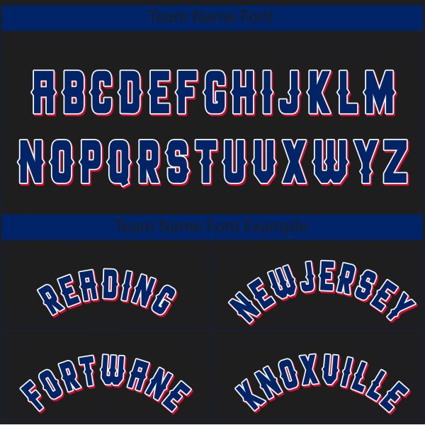 Black Royal San Antonio Texas Pattern Personalized Baseball Jersey - Image 4
