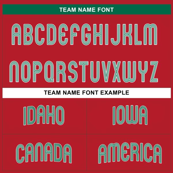 Red Green Mexico Personalized Baseball Jersey - Image 4