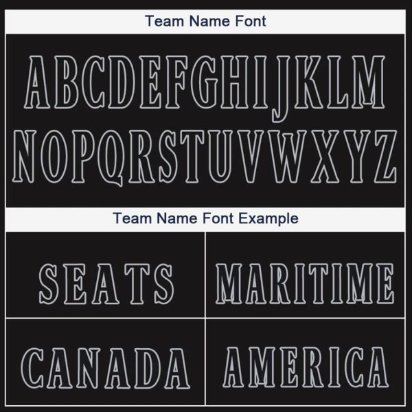 Black Gray Personalized Baseball Jersey - Image 4