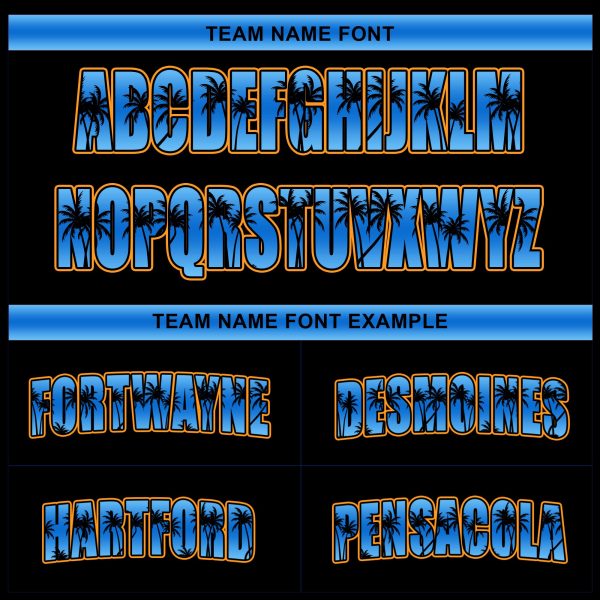 Alternate Blue California Beach Personalized Baseball Jersey - Image 4