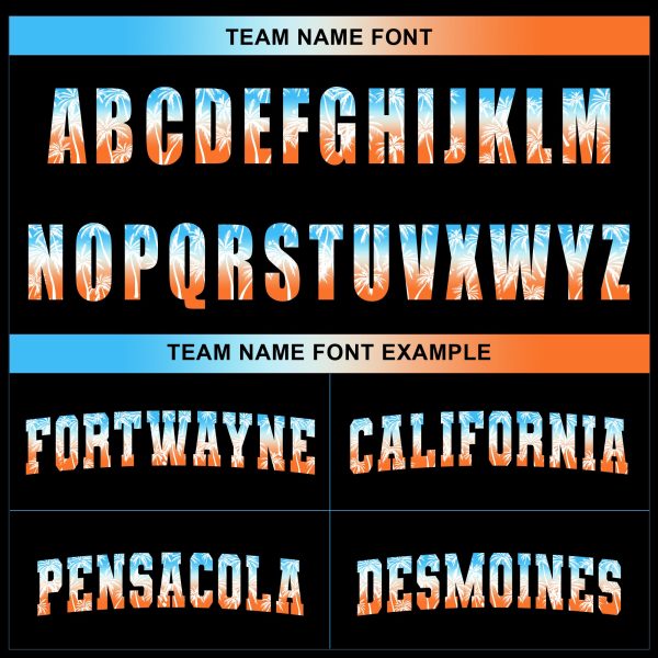 Black Alternate Blue California Beach Personalized Baseball Jersey - Image 4