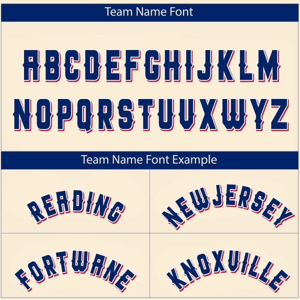 Cream Royal Dallas Texas Pattern Personalized Baseball Jersey - Image 4