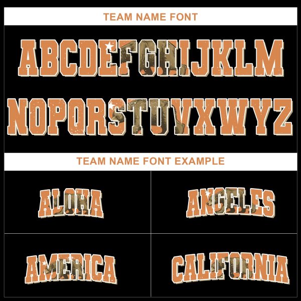 Black Orange California Map Personalized Baseball Jersey - Image 4