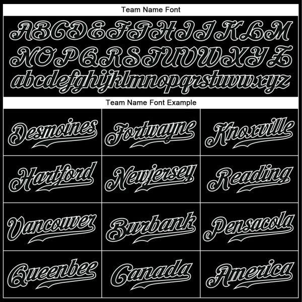 Black Black-White Authentic Personalized Baseball Jersey - Image 4