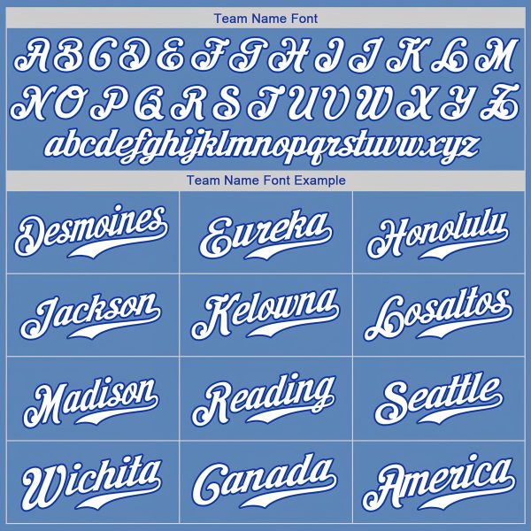 Light Blue White-Royal Authentic Personalized Baseball Jersey - Image 4
