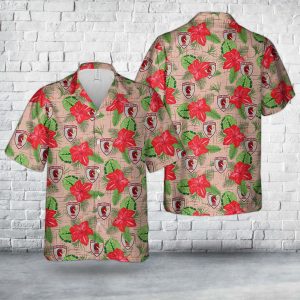 U.S. Air Force Civil Engineer RED HORSE Hawaiian Shirt for Men ? Military Design & Tropical Vibes, Perfect for Aviation and Military Fans
