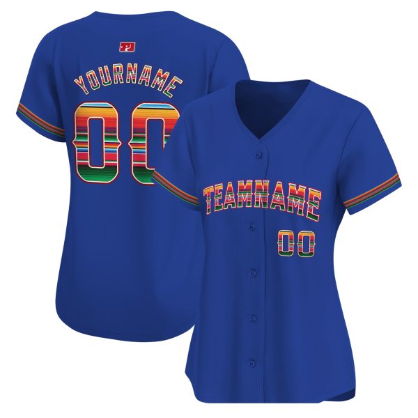 Royal Mexico Personalized Baseball Jersey - Image 2