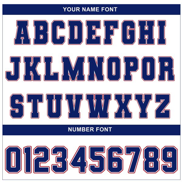 White Navy Red Texas Flag Personalized Football Jersey - Image 4