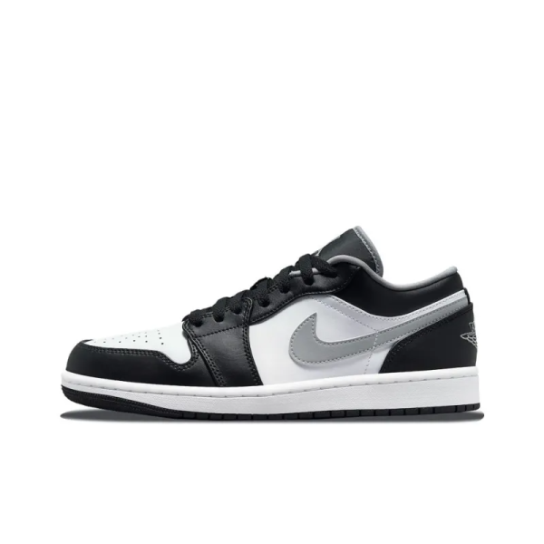 Air Jordan 1 Low 'Black Medium Grey' 553558-040 - Style