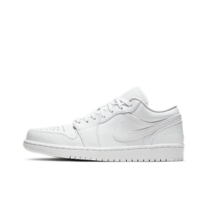 Air Jordan 1 Low Triple White - 553558-130 - For Men