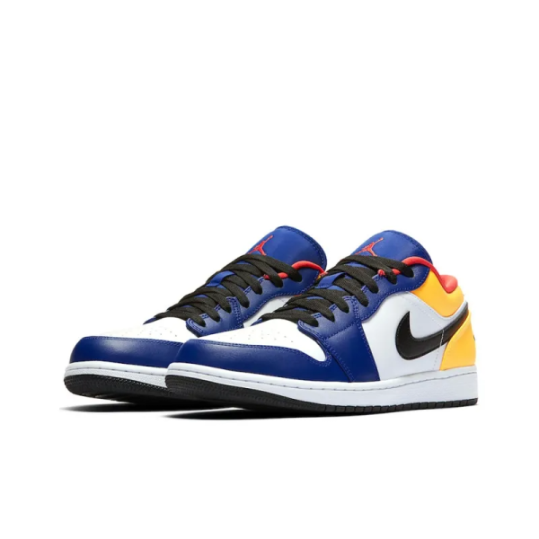 Air Jordan 1 Low White Deep Royal Blue - 553558-123 - For Men - Image 3