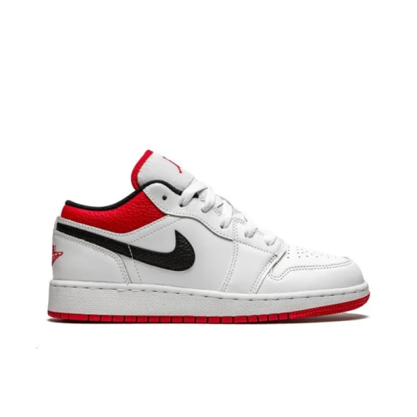 Air Jordan 1 Low 'White University Red' 553558-118 - Drop - Image 2