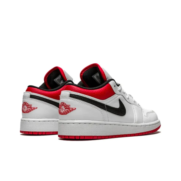 Air Jordan 1 Low 'White University Red' 553558-118 - Drop - Image 4