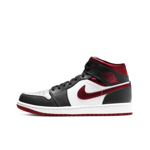 Air Jordan 1 Mid 'Black Gym Red' 554724-122 - Style