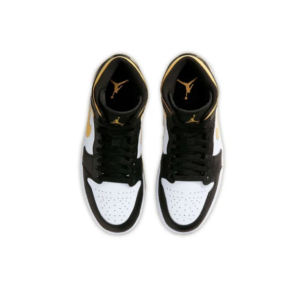Air Jordan 1 Mid 'Black University Gold' 554724-177 - Drop - Image 5