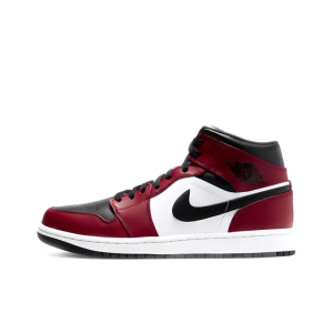 Air Jordan 1 Mid 'Chicago Black Toe' 554724-069 - Streetwear