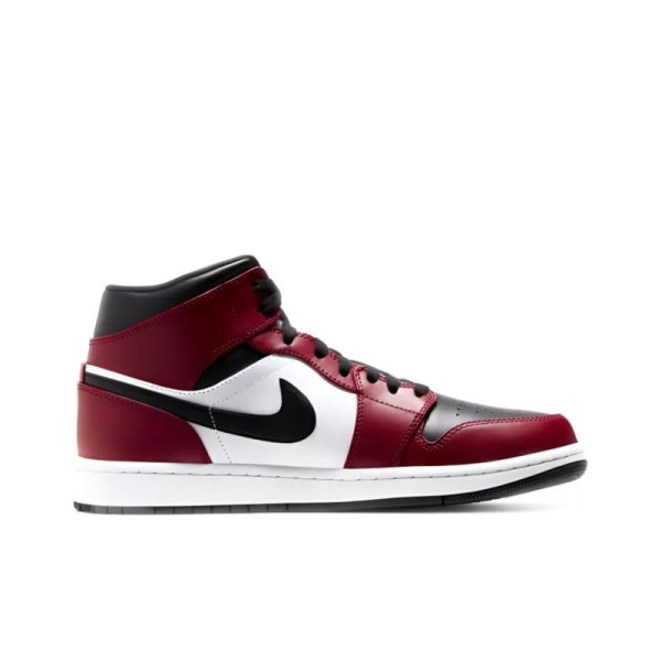 Air Jordan 1 Mid 'Chicago Black Toe' 554724-069 - Streetwear - Image 2