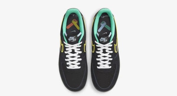 Air Force 1 07 Low Black Yellow Green DM9051-001 - Drop - Image 3