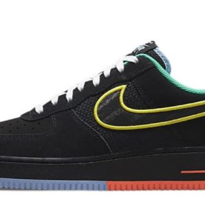 Air Force 1 07 Low Black Yellow Green DM9051-001 - Drop