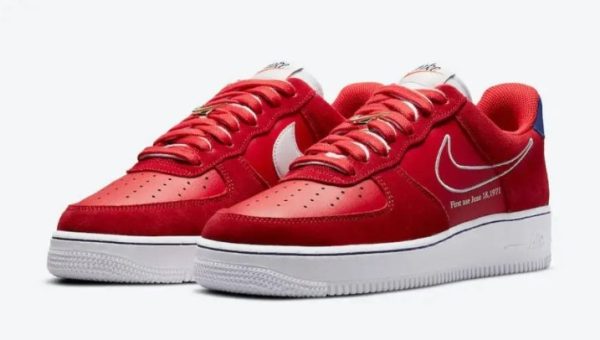 Air Force 1 07 LV8 First Use University Red DB3597-600 - For Men - Image 2