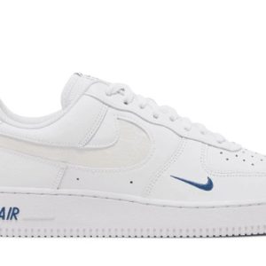 Air Force 1 '07 LV8 'Reflective Swoosh - White Dark Marina Blue' FB8971-100 - For Men