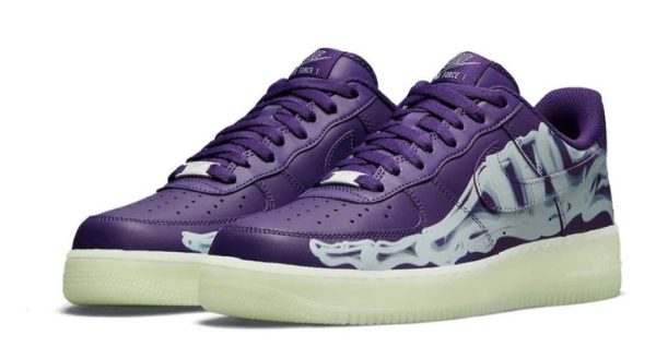 Air Force 1 Purple Skeleton CU8067-500 - Iconic - Image 2