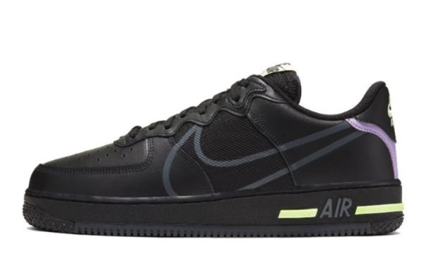 Air Force 1 React D/MS/X Black CD4366-001 - Drop - Image 2