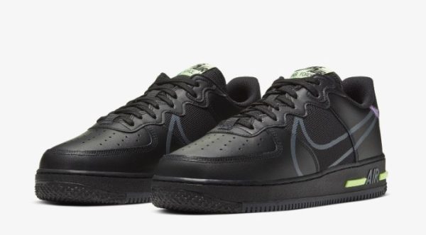 Air Force 1 React D/MS/X Black CD4366-001 - Drop - Image 3