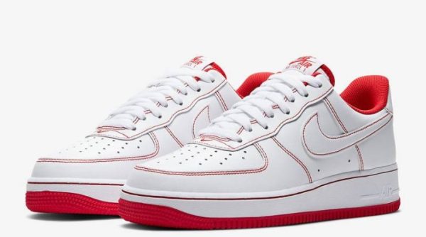 Air Force 1 White University Red Stitch CV1724-100 - Iconic - Image 2