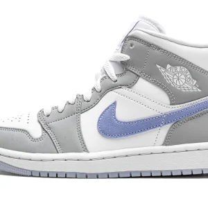 Air Jordan 1 Mid œWolf Grey / Aluminum - BQ6472-105 - Style