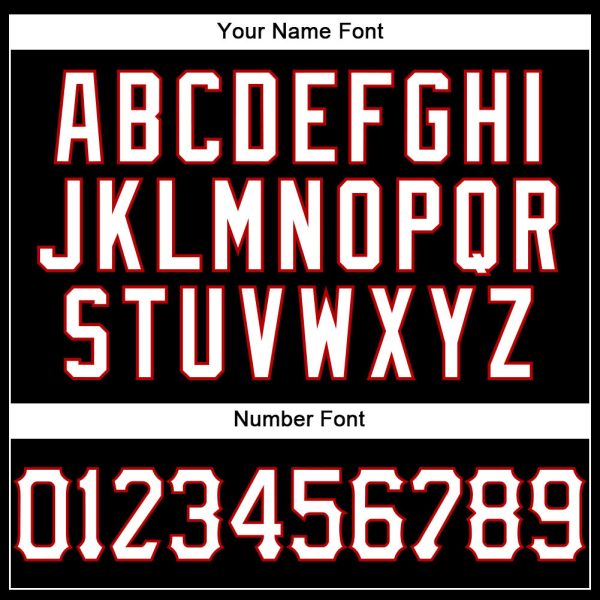 Black White Pinstripe White-Red Authentic Personalized Basketball Jersey - Image 4