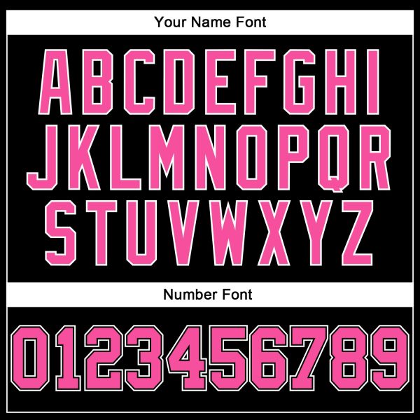 Black Pink-White Authentic Throwback Personalized Basketball Jersey - Image 4