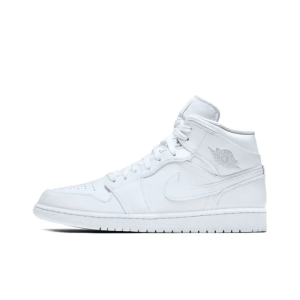 Air Jordan 1 Retro Mid 'Triple White' 554724-104 - Drop